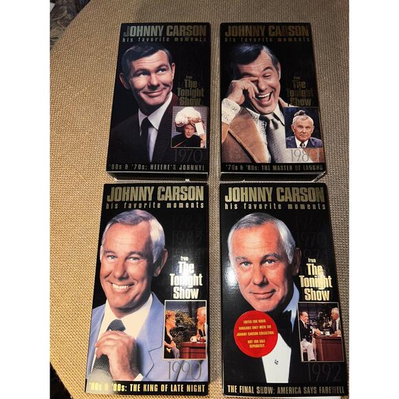 Johnny Carson: His Favorite Moments From the Tonight Show - Set 4 VHS Tapes - Picture 2 of 10